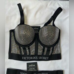 Victoria Secret X Balmain Fashion Show Swarovski Crystal Corset Bra